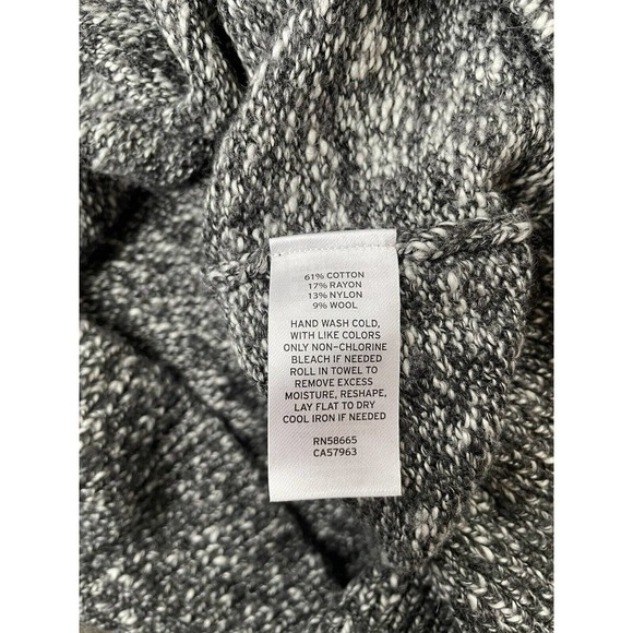 Calibrate Men’s Black Marled Knit Sweater L Crew Neck New Wool Blend Soft M3M5 - Picture 6 of 6